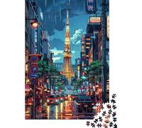 Puzzle Da 1000 Pezzi Per Adolescenti Tokyo Tower Neon Night Puzzle Giochi Divertenti Regalo Decorativo Perfetto Per Amici E Familiari 38x26cm/1000pcs