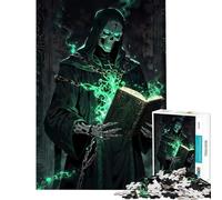 Puzzle da 1000 pezzi per adolescenti Tomo Proibito del Negromante gioco educativo giocattolo intellettuale regalo per compleanni apprendimento educativo (dimensioni 38x52cm)