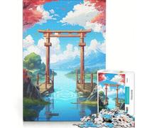Puzzle da 1000 pezzi per adolescenti Torii della Pace giochi rilassanti attività divertenti da fare a casa compleanno 38x52cm