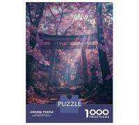 Puzzle Da 1000 Pezzi Per Adolescenti Torii Gate Japanese Sakura Puzzle Per Adulti Giochi Rilassanti Taglio Di Precisione Regali Per Amici E Familiari 38x26cm/1000pcs