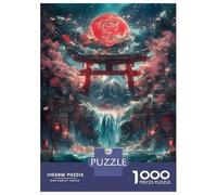 Puzzle Da 1000 Pezzi Per Adolescenti Torii Gate Waterfall Puzzle Per Adulti Giocattoli Antistress Sfida Difficile Impegnativo Da Completare 52x38cm/1000pcs