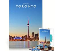 Puzzle da 1000 pezzi per adolescenti, Toronto, Canada Bordo preciso, arte, allenamento mentale, gioco divertente e tranquillo, regalo di compleanno (50x75cm)