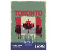 Puzzle Da 1000 Pezzi Per Adolescenti Toronto Skyline Puzzle Per Adulti Giochi Rilassanti Analisi E Logica Regali Unici Per Compleanni 38x26cm/1000pcs