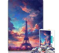 Puzzle da 1000 pezzi per adolescenti Torre Eiffel a Parigi puzzle da 1000 pezzi per adulti e adolescenti gioco stimolante per tutti per donne regali per uomini (26x38cm)