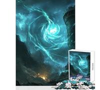 Puzzle da 1000 pezzi per adolescenti Torre mistica e vortice Decorazione per la casa Giocattoli Ottimo regalo per giochi Gioco pratico Interessante riduzione dello stress Dimensioni 38x26cm