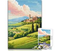 Puzzle da 1000 pezzi per adolescenti Toscana Italia Gioco pacifico e stimolante Giocattoli Un'opera d'arte Regali di compleanno Dimensioni 50x75cm