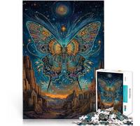 Puzzle da 1000 pezzi per adolescenti Totem farfalla fantasy Giocattolo educativo per l'apprendimento Adatto per la decorazione del desktop 50x70cm