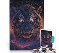 Puzzle da 1000 pezzi per adolescenti Totem tigre fantasy per il giocattolo di sfida del gioco educativo Lista dei desideri con Babbo Natale 52x38cm
