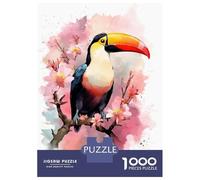Puzzle Da 1000 Pezzi Per Adolescenti Toucan Watercolor Puzzle Per Adulti Giochi Rilassanti Analisi E Logica Regali Di Natale E Compleanno 70x50cm/1000pcs