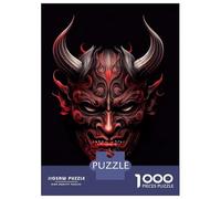 Puzzle Da 1000 Pezzi Per Adolescenti Tradition Noh Hannya Mask Puzzle Giochi Per Famiglie Decorazione Murale Regali Unici Per Compleanno E Natale 52x38cm/1000pcs