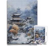 Puzzle da 1000 pezzi per adolescenti, tradizione cinese, paesaggio, rompicapo, giochi per famiglie, decorazione per la casa, giocattoli antistress, dimensioni 38x52cm