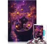 Puzzle da 1000 pezzi per adolescenti Traghettatore degli Inferi giochi divertenti per famiglie Lista dei desideri con Babbo Natale 75x50cm