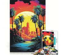 Puzzle da 1000 pezzi per adolescenti tramonto a Cali California giocattolo decorativo da parete regalo di compleanno per rafforzare l'amore tra le coppie 50x75cm