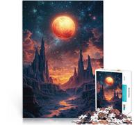 Puzzle da 1000 pezzi per adolescenti Tramonto all'Alien Canyon Vacanza a casa: uccidere il tempo Giocattoli per la decorazione della casa 75x50cm