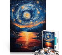 Puzzle da 1000 pezzi per adolescenti Tramonto Cosmico per il giocattolo di sfida del gioco educativo Decorazioni e regali unici per la casa 52x38cm