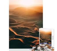 Puzzle da 1000 pezzi per adolescenti Tramonto nel deserto Giocattoli antistress Regali di Babbo Natale segreto Gioco rompicapo Lista dei desideri con Babbo Natale Dimensioni 50x75cm