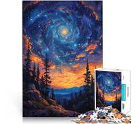 Puzzle da 1000 pezzi per adolescenti Tramonto nella galassia a spirale Giochi Giocattoli regalo per tutta la famiglia 38x26cm