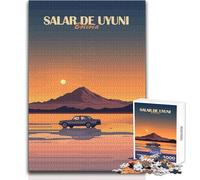 Puzzle da 1000 pezzi per adolescenti Tramonto sul Salar de Uyuni Gioco pratico Regali per donne Giocattoli antistress Dimensioni 38x52cm