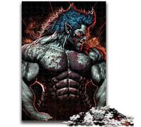 Puzzle da 1000 pezzi per adolescenti Trasformazione in lupo mannaro Difficile da completare ma divertente e umoristico Unici regali di compleanno e 50x75cm
