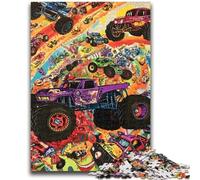 Puzzle da 1000 pezzi per adolescenti Trattore nel mare di fiori Giochi rilassanti Gioco educativo per compleanno, Natale e dai 14 anni in su 26x38cm