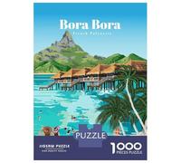 Puzzle Da 1000 Pezzi Per Adolescenti Travel to Bora Bora Puzzle Per Adulti Giochi Divertenti Assemblaggio Di Modelli Regali Unici Per Compleanni 52x38cm/1000pcs