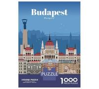 Puzzle Da 1000 Pezzi Per Adolescenti Travel to Budapest Puzzle Per Adulti Giocattolo Decorazione Da Parete Taglio Di Precisione Regali Antistress 70x50cm/1000pcs