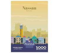 Puzzle Da 1000 Pezzi Per Adolescenti Travel to Nassau Adolescenti Puzzle Giochi Rilassanti Difficili Regali Difficili Per Amici E Familiari 70x50cm/1000pcs
