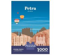 Puzzle Da 1000 Pezzi Per Adolescenti Travel to Petra Puzzle Per Adolescenti Gioco Rompicapo Difficile Gioco Impegnativo Regali 70x50cm/1000pcs