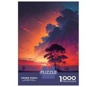 Puzzle Da 1000 Pezzi Per Adolescenti Tree by The River Sunset Puzzle Per Adulti Giocattoli Antistress Decorazione Per La Casa Regali Di Compleanno E Unici 70x50cm/1000pcs