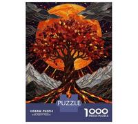Puzzle Da 1000 Pezzi Per Adolescenti Tree Of Life Under A Full Moon Puzzle Per Adulti Gioco Rompicapo Analisi E Logica Aiuta Ad Allenare Il Cervello 52x38cm/1000pcs