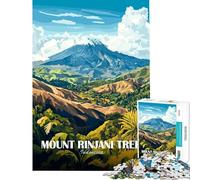 Puzzle da 1000 pezzi per adolescenti trekking sul Monte Rinjani Indonesia Gioco rompicapo giocattolo intellettuale ottimo regalo per donne (dimensioni 38x52cm)