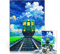 Puzzle da 1000 pezzi per adolescenti Treno del mattino per il giocattolo di sfida del gioco educativo Collezione di artisti, Belle arti 75x50cm