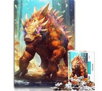 Puzzle da 1000 pezzi per adolescenti Triceratopo Bestia da 1000 pezzi per adolescenti, è ideale come regalo per tutta la famiglia Adatto per e 14 (dimensioni 75x50cm)