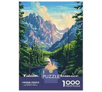 Puzzle Da 1000 Pezzi Per Adolescenti Trinity Alps Wilderness USA Landscape Art Puzzle Per Adulti Gioco Pratico Assemblaggio Di Modelli Regali Unici Per Compleanni E Occasioni Speciali 52x38cm/1000pcs