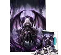 Puzzle da 1000 pezzi per adolescenti Trono dell'Angelo Oscuro gioco rompicapo giocattolo educativo ottimo regalo per giochi decorazione per la casa (dimensioni 38x26cm)