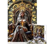 Puzzle da 1000 pezzi per adolescenti Trono d'Oro della Regina giochi rilassanti per tutta la famiglia giocattoli decorativi per la casa per migliorare l'amore tra le coppie (38x26cm)