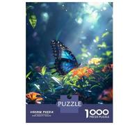 Puzzle Da 1000 Pezzi Per Adolescenti Tropical Blue Butterfly Puzzle Per Adolescenti Giocattoli Fai Da Te Corsa Di Velocità Manuale Regali Unici Per Compleanno E Natale 38x26cm/1000pcs