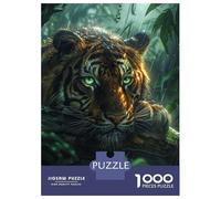Puzzle Da 1000 Pezzi Per Adolescenti Tropical Rain Forest Tiger Puzzle Per Adolescenti Giocattoli Fai Da Te Corsa Di Velocità Manuale Regali Unici Per Compleanno E Natale 52x38cm/1000pcs