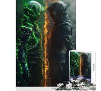 Puzzle da 1000 pezzi per adolescenti tu ed io giocattolo educativo regali per donne e uomini giochi rilassanti interazione genitore-figlio dimensioni 38x52cm