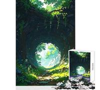 Puzzle da 1000 pezzi per adolescenti tunnel nella foresta decorazione per la casa giocattoli ottimi regali e giocattoli gioco per famiglie interazione genitore-figlio dimensioni 38x26cm