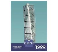 Puzzle Da 1000 Pezzi Per Adolescenti Turning Torso Puzzle Per Adulti Giocattolo Decorazione Da Parete Sfida Difficile Impegnativo Da Completare 38x26cm/1000pcs