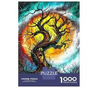Puzzle Da 1000 Pezzi Per Adolescenti Twisted Enchanted Tree Gothic Fantasy Art Puzzle Per Adolescenti Giocattoli Antistress Regalo Di Compleanno, Natale 52x38cm/1000pcs