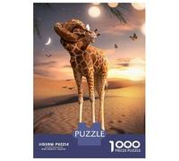 Puzzle Da 1000 Pezzi Per Adolescenti Twisted Giraffe Puzzle Per Adulti Giocattolo Decorazione Da Parete Modello Da Assemblare Ottimo Regalo Per I Giocatori 52x38cm/1000pcs