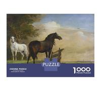 Puzzle Da 1000 Pezzi Per Adolescenti Two Horses in A Landscape Puzzle Per Adulti Giochi Rilassanti Analisi E Logica Regali Di Natale E Compleanno 70x50cm/1000pcs