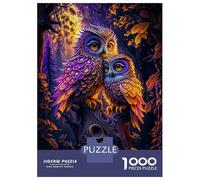 Puzzle Da 1000 Pezzi Per Adolescenti Two Owls Cuddle in Tree Puzzle Per Adulti Giocattolo Decorazione Da Parete Modello Da Assemblare Ottimo Regalo Per I Giocatori 38x26cm/1000pcs