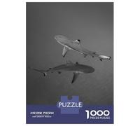 Puzzle Da 1000 Pezzi Per Adolescenti Two Sharks Swimming in The Ocean Puzzle Per Adulti Giocattoli Antistress Sfida Difficile Regali Di Compleanno E Unici 38x26cm/1000pcs