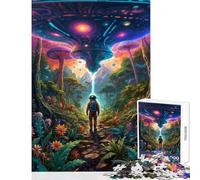 Puzzle da 1000 pezzi per adolescenti UFO Incantesimo celeste Giocattoli antistress Regali di Babbo Natale segreto Gioco rompicapo Difficile da completare Dimensioni 50x75cm