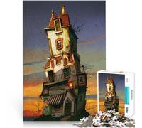 Puzzle da 1000 pezzi per adolescenti Ultimo piano Difficile da completare ma divertente e umoristico Giocattoli per la decorazione della casa 52x38cm