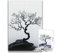 Puzzle da 1000 pezzi per adolescenti Un albero mistico con rami contorti su una roccia Rompicapo Giochi per famiglie Decorazione perfetta Giocattolo Decorazione da parete Dimensioni 50x75cm