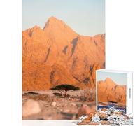 Puzzle da 1000 pezzi per adolescenti Un albero nel deserto Giocattolo educativo Regali di Babbo Natale segreto Gioco rompicapo Aiuta il cervello a esercitare Dimensioni 38x26cm